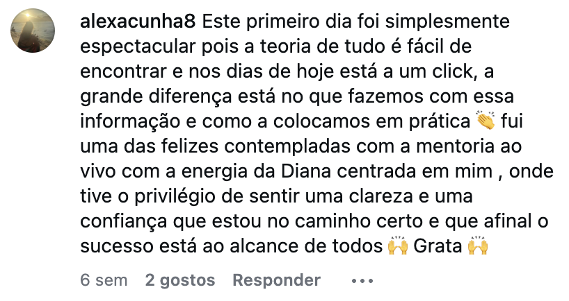 Testemunho do Instagram