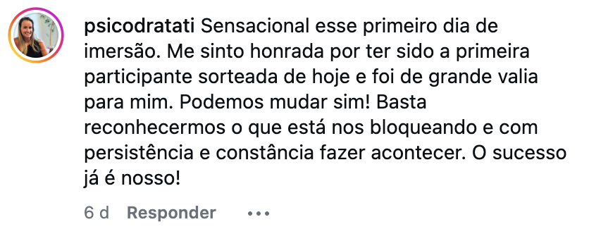 Testemunho do Instagram