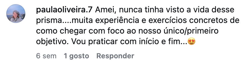 Testemunho do Instagram